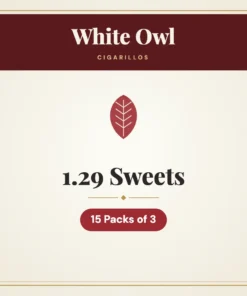 White Owl 1.29 Sweets Cigarillos – 15 Packs of 3