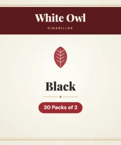 White Owl Black Cigarillos – 30 Packs of 2