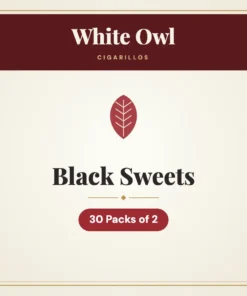 White Owl Black Sweets Cigarillos – 30 Packs of 2