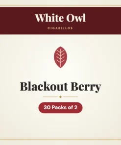 White Owl Blackout Berry Cigarillos – 30 Packs of 2