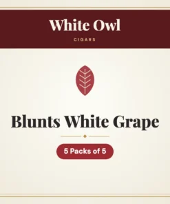 White Owl Blunts White Grape Cigars – 5 Packs of 5