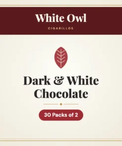 White Owl Dark & White Chocolate Cigarillos – 30 Packs of 2