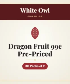 White Owl Dragon Fruit Cigarillos 99¢ Pre-Priced – 30 Packs of 2