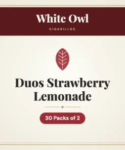 White Owl Duos Strawberry Lemonade Cigarillos – 30 Packs of 2