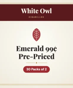 White Owl Emerald Cigarillos 99¢ Pre-Priced – 30 Packs of 2