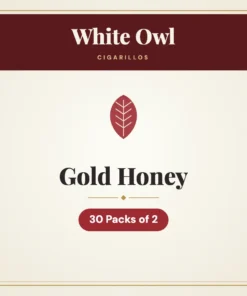 White Owl Gold Honey Cigarillos – 30 Packs of 2