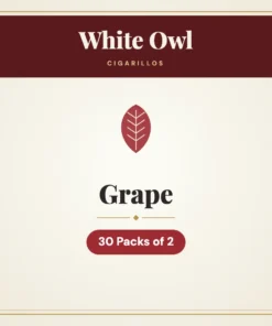 White Owl Grape Cigarillos – 30 Packs of 2