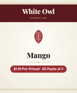 White Owl Mango Cigarillos $1.19 Pre-Priced – 30 Packs of 2