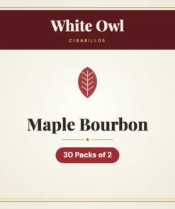 White Owl Maple Bourbon Cigarillos – 30 Packs of 2