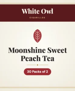 White Owl Moonshine Sweet Peach Tea Cigarillos – 30 Packs of 2