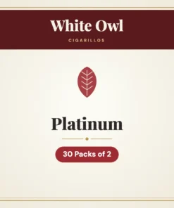 White Owl Platinum Cigarillos – 30 Packs of 2