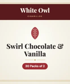 White Owl Swirl Chocolate & Vanilla Cigarillos – 30 Packs of 2