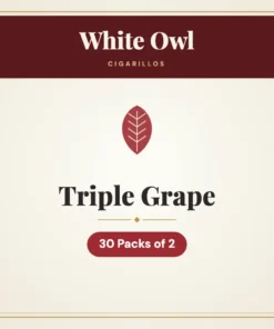 White Owl Triple Grape Cigarillos – 30 Packs of 2