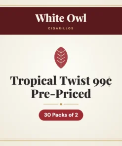 White Owl Tropical Twist Cigarillos 99¢ Pre-Priced – 30 Packs of 2