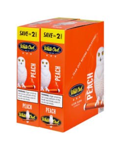White Owl White Peach Cigarillos – 30 Packs of 2