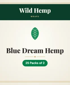 Wild Hemp Blue Dream Hemp Wraps – 25 Packs of 2