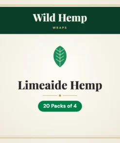 Wild Hemp Limeaide Hemp Wraps – 20 Packs of 4