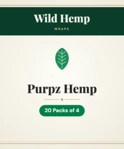 Wild Hemp Purpz Hemp Wraps – 20 Packs of 4