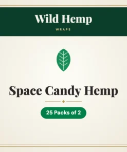 Wild Hemp Space Candy Hemp Wraps – 25 Packs of 2