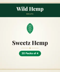 Wild Hemp Sweetz Hemp Wraps – 20 Packs of 4