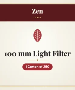 Zen 100 mm Light Filter Tubes – 1 Carton of 250