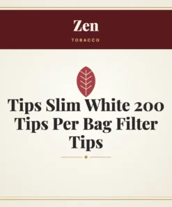 Zen Tips Slim White 200 Tips Per Bag Filter Tips