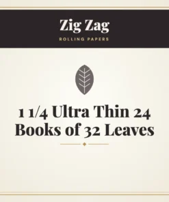 Zig Zag 1 1/4 Ultra Thin 24 Books of 32 Leaves Rolling Papers