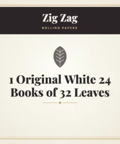 Zig Zag 1 Original White 24 Books of 32 Leaves Rolling Papers