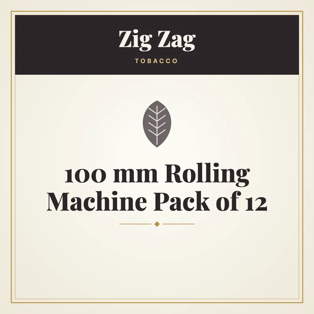 Zig Zag 100 mm Rolling Machine Pack of 12 1 Zig Zag 100 mm Rolling Machine Pack of 12