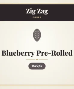 Zig Zag Blueberry Pre-Rolled Cones – 15x2pk