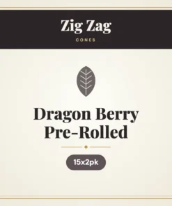 Zig Zag Dragon Berry Pre-Rolled Cones – 15x2pk