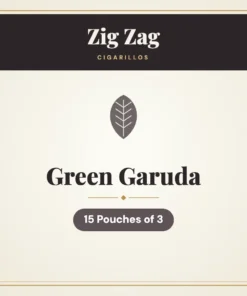 Zig Zag Green Garuda Cigarillos – 15 Pouches of 3
