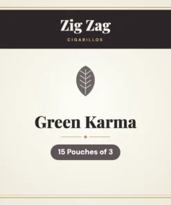 Zig Zag Green Karma Cigarillos – 15 Pouches of 3