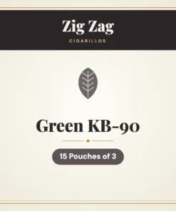 Zig Zag Green KB-90 Cigarillos – 15 Pouches of 3