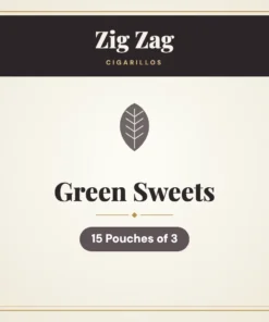Zig Zag Green Sweets Cigarillos – 15 Pouches of 3