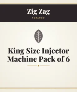 Zig Zag King Size Injector Machine Pack of 6