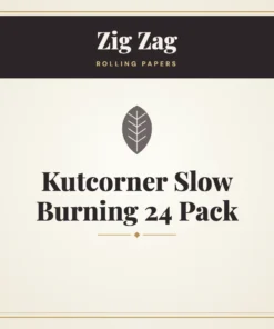 Zig Zag Kutcorner Slow Burning 24 Pack Rolling Papers