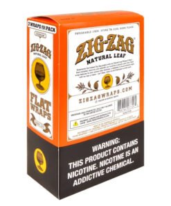 Zig Zag Natural Flat Sweet Cognac Leaf Wraps – 2x10pk