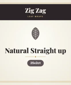 Zig Zag Natural Straight up Leaf Wraps – 25x2ct
