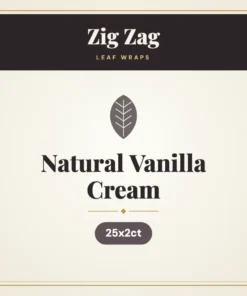 Zig Zag Natural Vanilla Cream Leaf Wraps – 25x2ct