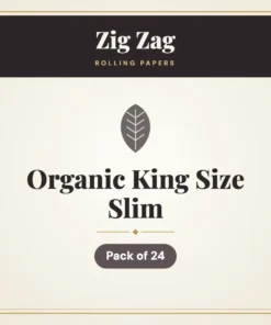 Zig Zag Organic King Size Slim Rolling Papers – Pack of 24