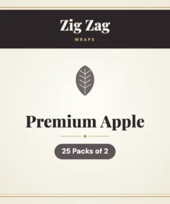 Zig Zag Premium Apple Wraps – 25 Packs of 2