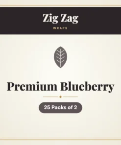 Zig Zag Premium Blueberry Wraps – 25 Packs of 2