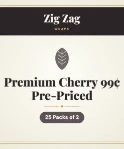 Zig Zag Premium Cherry Wraps 99¢ Pre-Priced – 25 Packs of 2
