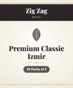Zig Zag Premium Classic Izmir Wraps – 25 Packs of 2