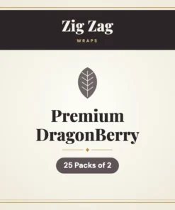 Zig Zag Premium DragonBerry Wraps – 25 Packs of 2