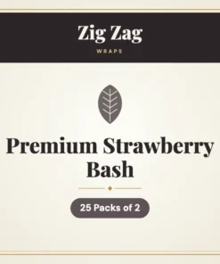 Zig Zag Premium Strawberry Bash Wraps – 25 Packs of 2