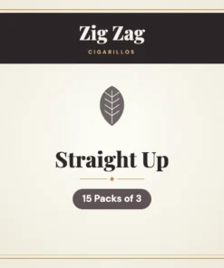 Zig Zag Straight Up Cigarillos – 15 Packs of 3