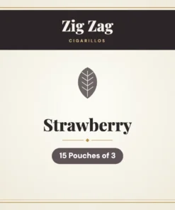Zig Zag Strawberry Cigarillos – 15 Pouches of 3