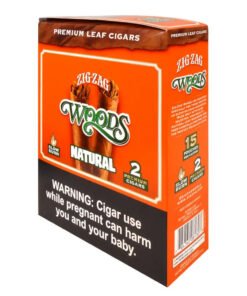Zig Zag Woods Natural Premium Leaf Cigars – 15 pouches of 2